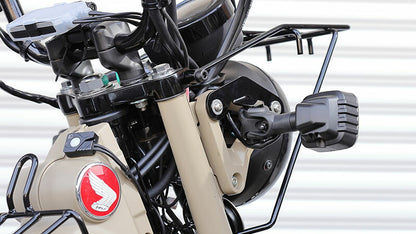 【アウトレット】ウインカーリロケーションステー フロント ブラック 黒 CT125 ハンターカブ