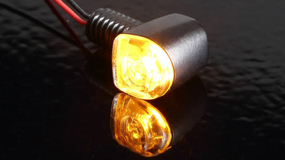 LED ウインカーランプ Nano シングル ブラックボディ/クリアレンズ 9.8mm×9.8mm×14.2mm 2個