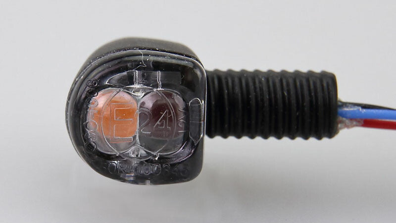 LED ウインカー＆テールランプ Nano コンビランプ ブラックボディ/クリアレンズ 9.8mm×9.8mm×14.2mm 2個