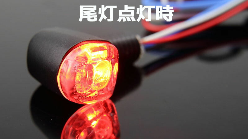 LED ウインカー＆テールランプ Nano コンビランプ ブラックボディ/クリアレンズ 9.8mm×9.8mm×14.2mm 2個