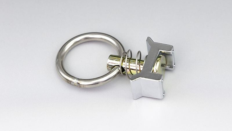 One-touch ring for one-touch rail, chrome-plated, 1 piece