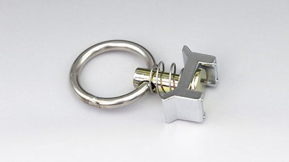 One-touch ring for one-touch rail, chrome-plated, 1 piece