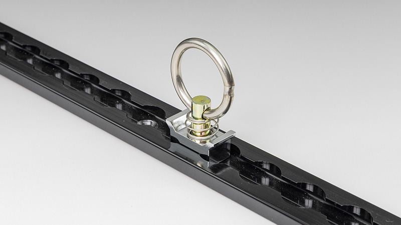 One-touch ring for one-touch rail, chrome-plated, 1 piece