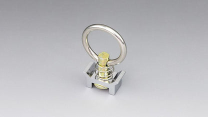 One-touch ring for one-touch rail, chrome-plated, 1 piece