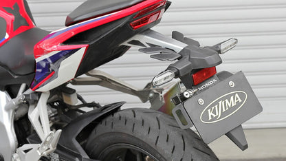 ヘルメットロック ナンバーサイドシングル 荷掛用フック付 ブラック 黒