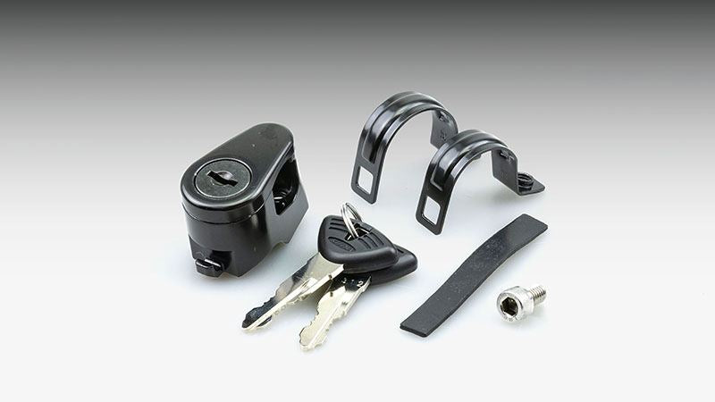 ヘルメットロック クランプ式 ブラック 22.2mm/25.4mm 汎用