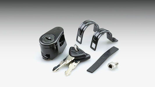 Helmet Lock Clamp Type Black 22.2mm/25.4mm Universal