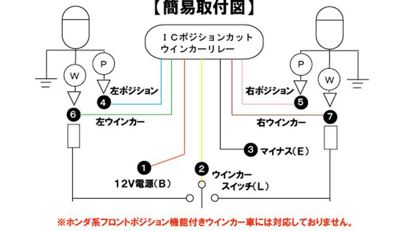 ICウインカーリレー ポジションカット 3P 50Wまで