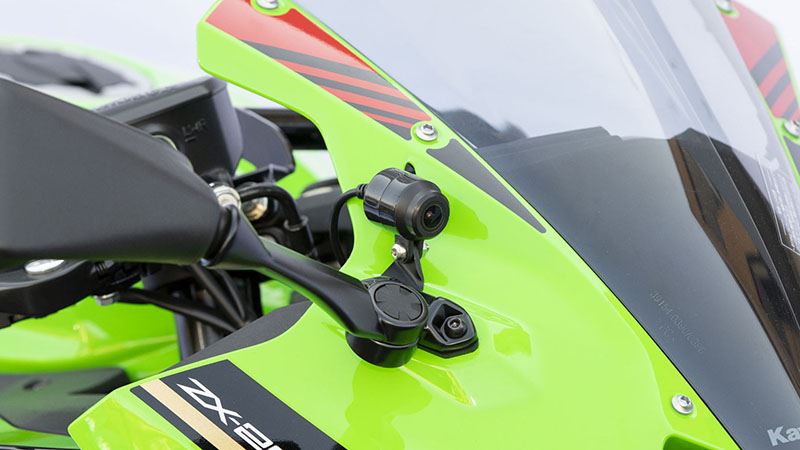 ドライブレコーダー フロントカメラ用ステー ブラック ニンジャ ZX-25R