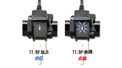 USBポート シングル USB-A 5V2.8A クランプ式 44×20×13mm