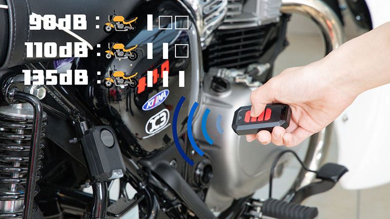 サイクルアラームコンバット6 リモコン付き 充電タイプ