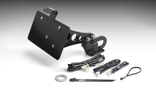License Plate Side Mount Kit Axle Mount Black Nightster/Special