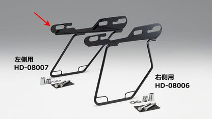 サドルバッグガード DHW 04y-スポーツスター ブラック レフト