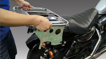 Touring Luggage Rack - Detachable Mount - XL Models/Solo - Chrome