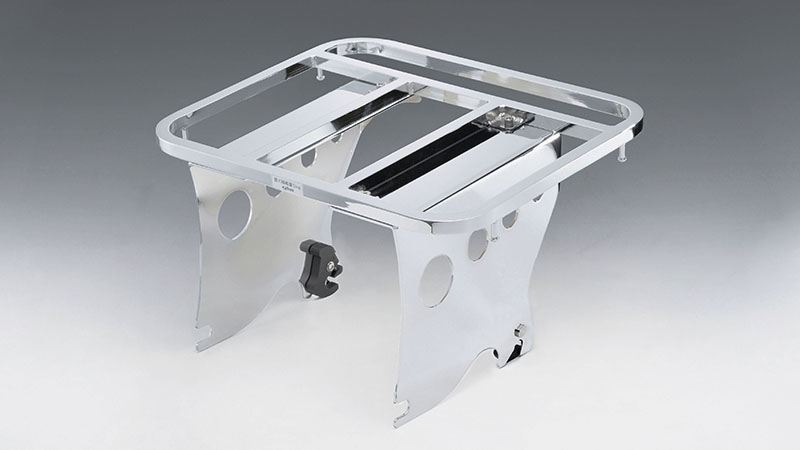 Touring Luggage Rack - Detachable Mount - XL Models/Solo - Chrome