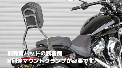 シーシーバー デタッチャブルマウント クロームメッキ 370mm ソフテイル