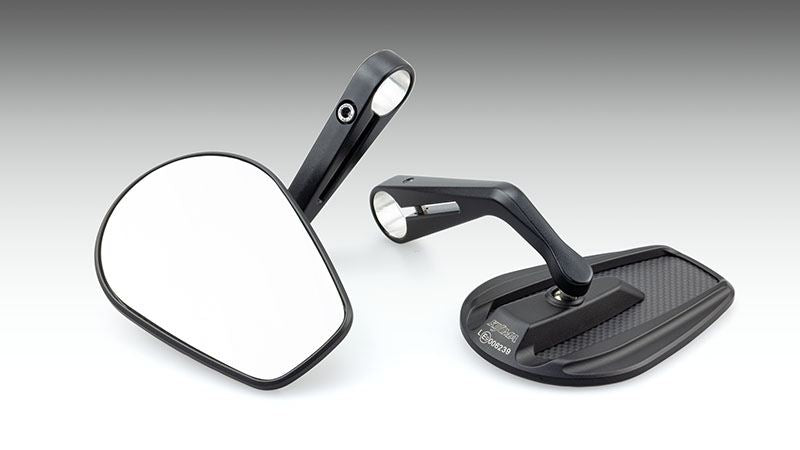 ミラー TECH10 Φ22.2mm バークランプタイプ ブラック 左右セット イタルジェット ドラッグスター125/200