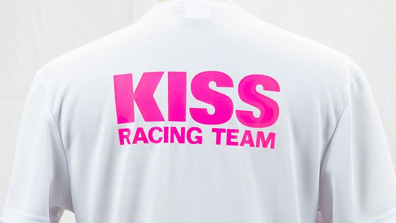レーシングチーム Tシャツ KS-003 ホワイト