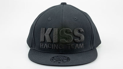 Cap KISS RACING TEAM Black/Black Free Size (57-60cm)