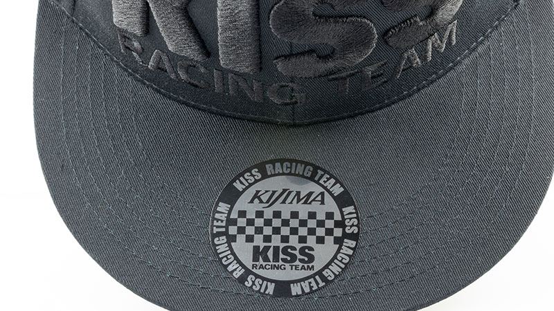 Cap KISS RACING TEAM Black/Black Free Size (57-60cm)