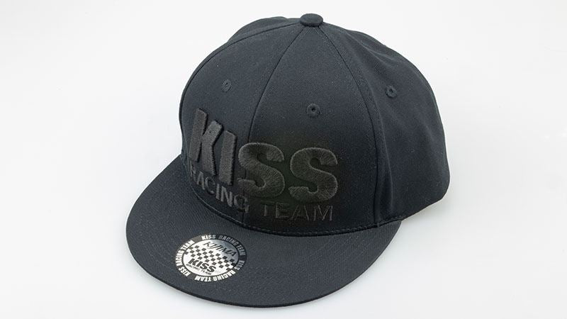 Cap KISS RACING TEAM Black/Black Free Size (57-60cm)