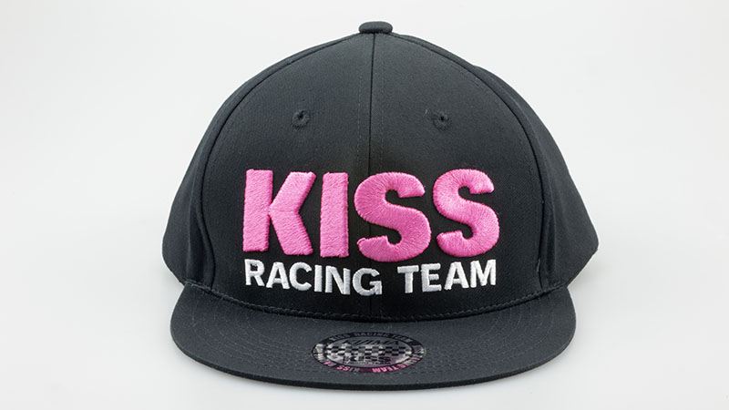 Cap KISS RACING TEAM Pink/Black Free Size (57-60cm)