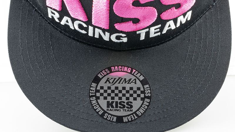Cap KISS RACING TEAM Pink/Black Free Size (57-60cm)