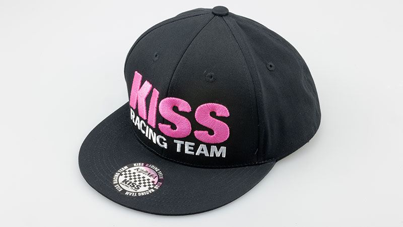 Cap KISS RACING TEAM Pink/Black Free Size (57-60cm)