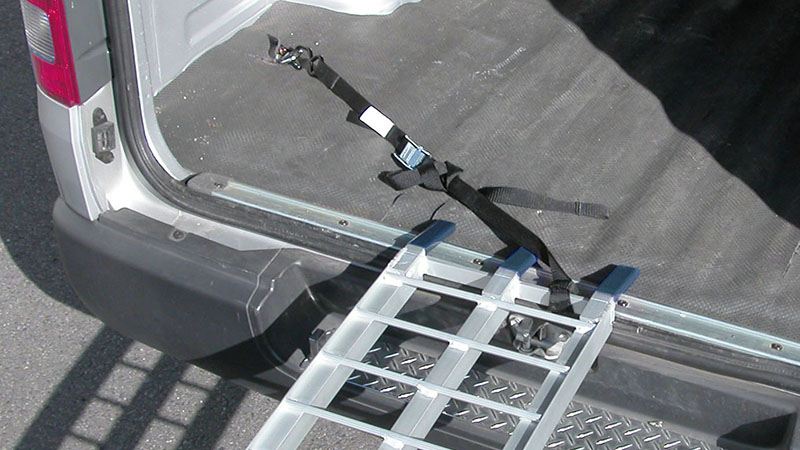 Metal Field Folding Loading Ramps, Black, 2100mm