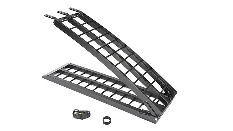 Metal Field Folding Loading Ramps, Black, 2100mm