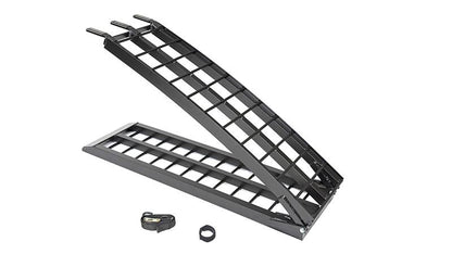 Metal Field Folding Loading Ramps, Black, 2100mm