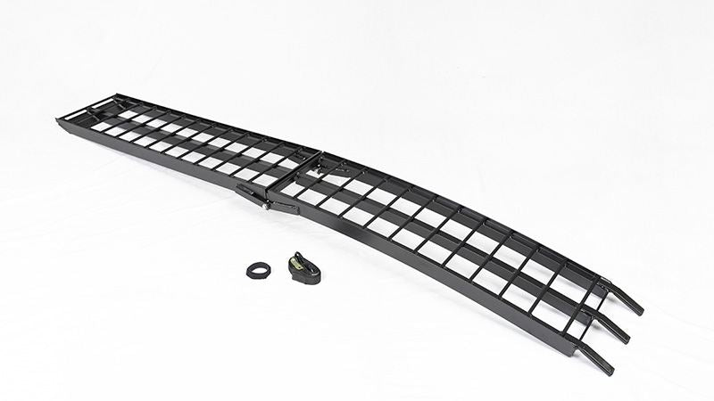Metal Field Folding Loading Ramps, Black, 2100mm