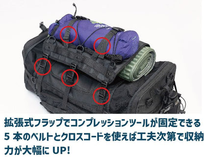 K3 タクティカル シートバッグ TC07A オリーブグリーン L(50～65L)