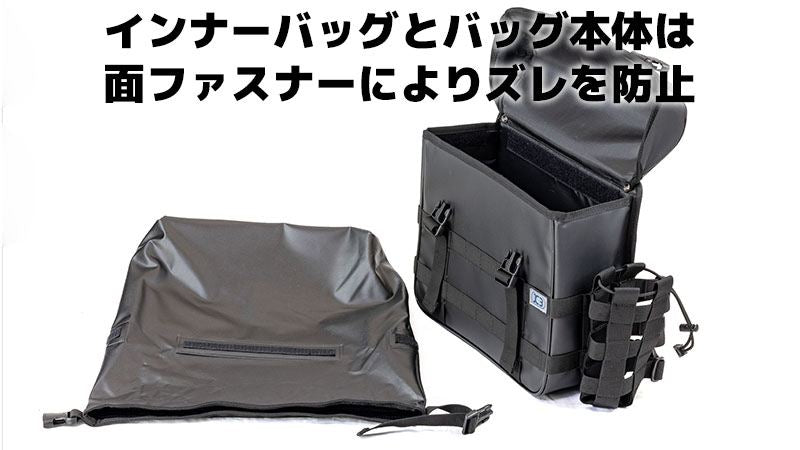 K3 Side Bag Water Protect WP02 Black 13L