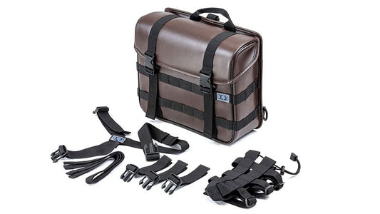 K3 Side Bag Water Protect WP03 PU Dark Brown 13L