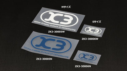 K3 転写ステッカ― ホワイト S/29×50mm 1枚