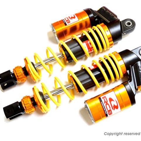 RCB リアショック減衰調整 イエロー/ゴールド 305mm AEROX155 NVX155