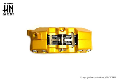 RCB 4POT ブレーキキャリパー R1 シリーズ ゴールド 40mmピッチ シグナスX等 バイク ブレーキ パーツ