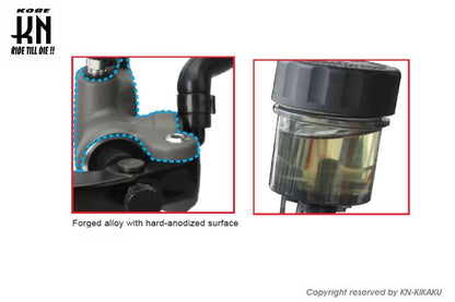 RCB マスターシリンダー RS-1 カーボン 右側/正ネジ M10 汎用 バイク ブレーキ パーツ