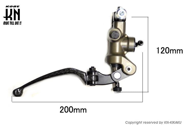 RCB マスターシリンダー RS-1 カーボン 右側/正ネジ M10 汎用 バイク ブレーキ パーツ