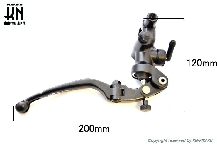 RCB 鍛造ラジアルポンプマスターシリンダー S1 ブラック ロングタイプ/右側/正ネジ M10 汎用 バイク ブレーキ パーツ