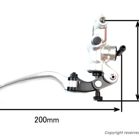 RCB 鍛造ラジアルポンプマスターシリンダー 右 シルバー ピストン径14mm 汎用