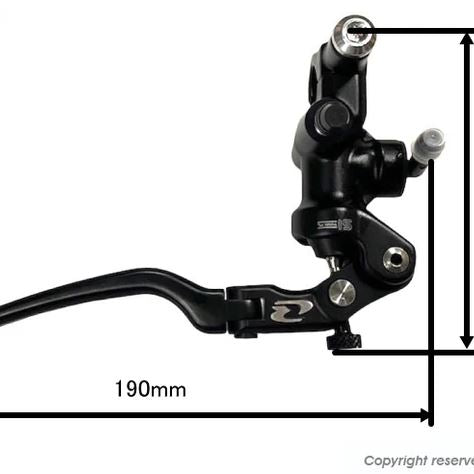 RCB 鍛造ラジアルポンプマスターシリンダー 右 ブラック ピストン径14mm 汎用