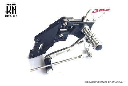 RCB バックステップ RS-1 ブラック/シルバー YZF-R25/R3 バイク