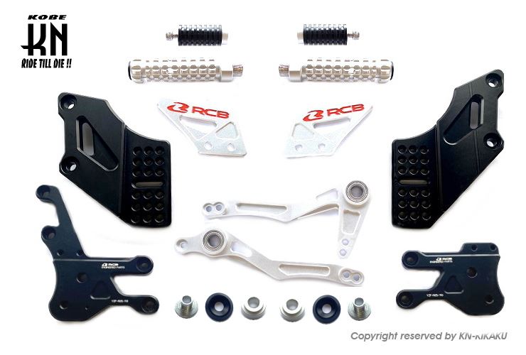 RCB バックステップ RS-1 ブラック/シルバー YZF-R25/R3 バイク