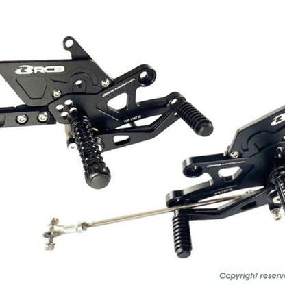 RCB Aluminum Rear Set Black YZF-R15 YZF-R125 MT125