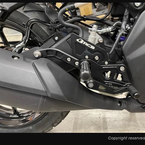 RCB Aluminum Rear Set Black YZF-R15 YZF-R125 MT125