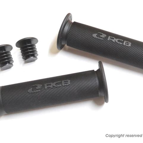 RCB レーシングハンドルグリップ ブラック 120mm 汎用　22.2mmハンドル車専用