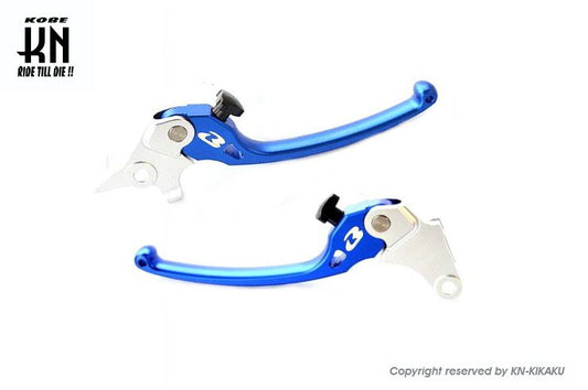 RCB アルミ調整式ブレーキレバー S3シリーズ ブルー GSX125/150 左右セット バイク ハンドル パーツ