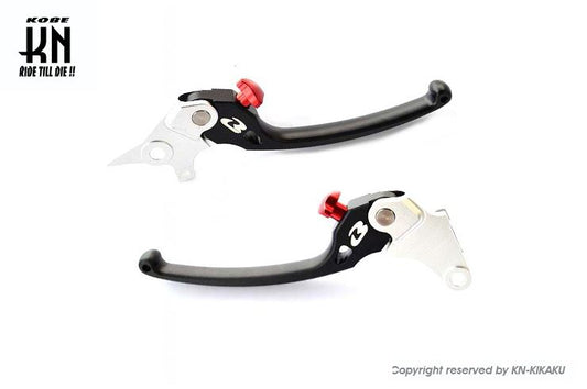 RCB アルミ調整式ブレーキレバー S3シリーズ ブラック GSX125/150 左右セット バイク ハンドル パーツ